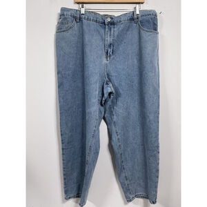 Men’s Excellent Condition Lite Blue Jeans 4 XL 40-46 Inch Elastic Waist 0146/I-4